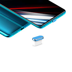 Tappi Antipolvere USB-C Jack Anti-dust Type-C Anti Polvere Universale H02 per Xiaomi Poco X5 5G Blu