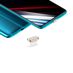 Tappi Antipolvere USB-C Jack Anti-dust Type-C Anti Polvere Universale H02 per Xiaomi Redmi Note 10T 5G Oro