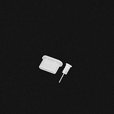 Tappi Antipolvere USB-C Jack Anti-dust Type-C Anti Polvere Universale H04 per Huawei Y6 Bianco