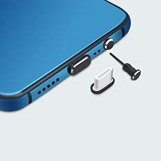 Tappi Antipolvere USB-C Jack Anti-dust Type-C Anti Polvere Universale H05 per Xiaomi Redmi 10 Prime Nero