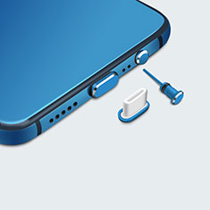 Tappi Antipolvere USB-C Jack Anti-dust Type-C Anti Polvere Universale H05 per Apple iPhone 15 Plus Blu