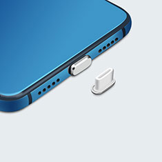 Tappi Antipolvere USB-C Jack Anti-dust Type-C Anti Polvere Universale H07 per Samsung Galaxy S6 Edge+ Plus Argento