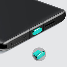 Tappi Antipolvere USB-C Jack Anti-dust Type-C Anti Polvere Universale H08 per Apple iPhone 15 Plus Verde
