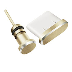 Tappi Antipolvere USB-C Jack Anti-dust Type-C Anti Polvere Universale H09 per Vivo V27e 5G Oro