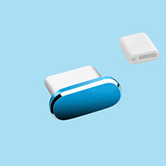 Tappi Antipolvere USB-C Jack Anti-dust Type-C Anti Polvere Universale H10 per Samsung Galaxy A12 Nacho Blu