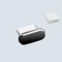 Tappi Antipolvere USB-C Jack Anti-dust Type-C Anti Polvere Universale H10 per Apple iPhone 15 Plus Nero