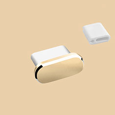 Tappi Antipolvere USB-C Jack Anti-dust Type-C Anti Polvere Universale H10 per Apple iPhone 15 Plus Oro
