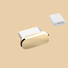 Tappi Antipolvere USB-C Jack Anti-dust Type-C Anti Polvere Universale H10 per Apple iPhone 16 Oro