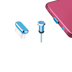 Tappi Antipolvere USB-C Jack Anti-dust Type-C Anti Polvere Universale H12 per Samsung Galaxy S6 Edge+ Plus Blu
