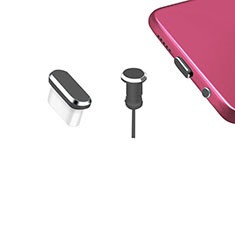 Tappi Antipolvere USB-C Jack Anti-dust Type-C Anti Polvere Universale H12 per Sony Xperia 10 V Grigio Scuro