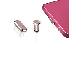 Tappi Antipolvere USB-C Jack Anti-dust Type-C Anti Polvere Universale H12 per Samsung Galaxy S6 Edge+ Plus Oro Rosa