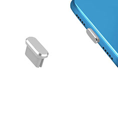 Tappi Antipolvere USB-C Jack Anti-dust Type-C Anti Polvere Universale H13 per Huawei Enjoy 8e Argento
