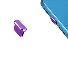 Tappi Antipolvere USB-C Jack Anti-dust Type-C Anti Polvere Universale H13 per Apple iPad Air 5 10.9 (2022) Viola