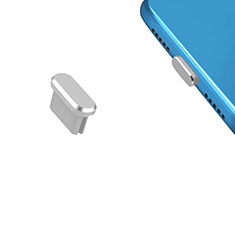 Tappi Antipolvere USB-C Jack Anti-dust Type-C Anti Polvere Universale H13 per Apple iPhone 15 Argento