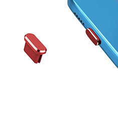 Tappi Antipolvere USB-C Jack Anti-dust Type-C Anti Polvere Universale H13 per Apple iPhone 15 Pro Rosso