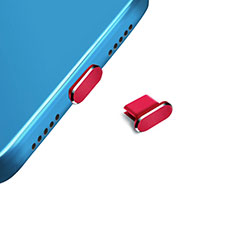 Tappi Antipolvere USB-C Jack Anti-dust Type-C Anti Polvere Universale H14 per Samsung Galaxy S6 Edge+ Plus Rosso