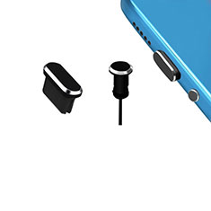 Tappi Antipolvere USB-C Jack Anti-dust Type-C Anti Polvere Universale H15 per Handy Zubehoer Mikrofon Fuer Smartphone Nero