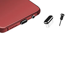 Tappi Antipolvere USB-C Jack Anti-dust Type-C Anti Polvere Universale H17 per Handy Zubehoer Mikrofon Fuer Smartphone Nero
