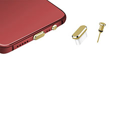 Tappi Antipolvere USB-C Jack Anti-dust Type-C Anti Polvere Universale H17 per Sony Xperia 5 Ii Xq As42 Oro