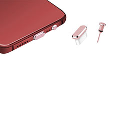 Tappi Antipolvere USB-C Jack Anti-dust Type-C Anti Polvere Universale H17 per Wiko Robby Oro Rosa