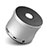 Altoparlante Casse Mini Bluetooth Sostegnoble Stereo Speaker S04 Argento