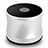 Altoparlante Casse Mini Bluetooth Sostegnoble Stereo Speaker S04 Argento