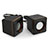 Altoparlante Casse Mini Sostegnoble Stereo Speaker Nero