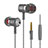 Auricolari Cuffia In Ear Stereo Universali Sport Corsa H25 Grigio