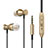 Auricolari Cuffia In Ear Stereo Universali Sport Corsa H34 Oro