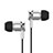 Auricolari Cuffie In Ear Stereo Universali Sport Corsa H14 Argento