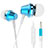 Auricolari Cuffie In Ear Stereo Universali Sport Corsa H37 Blu