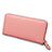 Borsetta Pochette Custodia In Pelle Lichee Pattern Universale H25 Rosa