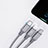 Cavo da Lightning USB a Cavetto Ricarica Carica Android Micro USB Type-C 3.5A H01 per Apple iPad Pro 11 (2021) Grigio Scuro