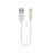 Cavo da USB a Cavetto Ricarica Carica 15cm S01 per Apple iPad 4 Bianco