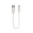 Cavo da USB a Cavetto Ricarica Carica 15cm S01 per Apple iPhone 12 Bianco