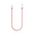 Cavo da USB a Cavetto Ricarica Carica C06 per Apple iPhone 14 Rosa