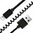 Cavo da USB a Cavetto Ricarica Carica D08 per Apple iPhone 14 Nero