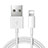 Cavo da USB a Cavetto Ricarica Carica D12 per Apple iPad Mini 5 (2019) Bianco