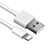 Cavo da USB a Cavetto Ricarica Carica D12 per Apple iPhone 14 Bianco