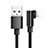 Cavo da USB a Cavetto Ricarica Carica D17 per Apple iPad 4 Nero