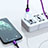 Cavo da USB a Cavetto Ricarica Carica D21 per Apple New iPad Air 10.9 (2020)