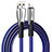 Cavo da USB a Cavetto Ricarica Carica D25 per Apple iPad 10.2 (2020) Blu