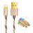 Cavo da USB a Cavetto Ricarica Carica L01 per Apple iPad 4 Oro