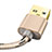 Cavo da USB a Cavetto Ricarica Carica L01 per Apple iPad 4 Oro