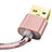 Cavo da USB a Cavetto Ricarica Carica L01 per Apple iPhone 11 Oro Rosa