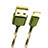 Cavo da USB a Cavetto Ricarica Carica L03 per Apple iPad Mini 2 Verde