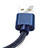 Cavo da USB a Cavetto Ricarica Carica L04 per Apple iPhone 13 Mini Blu