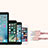 Cavo da USB a Cavetto Ricarica Carica L05 per Apple iPhone 6 Plus Rosa