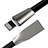 Cavo da USB a Cavetto Ricarica Carica L06 per Apple iPad Air 4 10.9 (2020) Nero