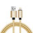 Cavo da USB a Cavetto Ricarica Carica L07 per Apple iPad Air 4 10.9 (2020) Oro